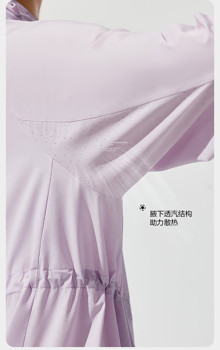 BOSIDENG Summer National Standard Original Yarn Sun Protection Jacket for Women UPF100+ UV Protection Trendy Outdoor Travel Coat 5