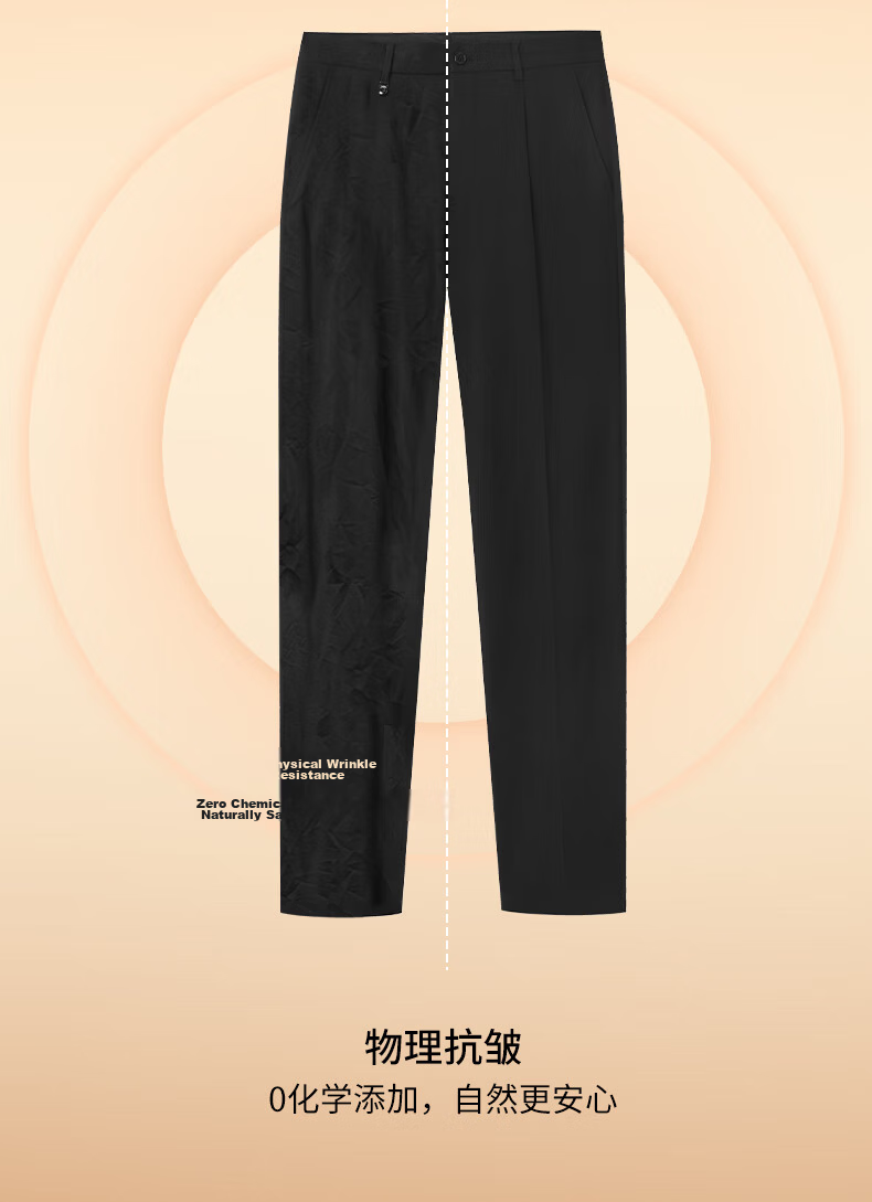 Goldlion Thickened Autumn Winter Men's Straight Business Dress Pants Navy Blue 33 6