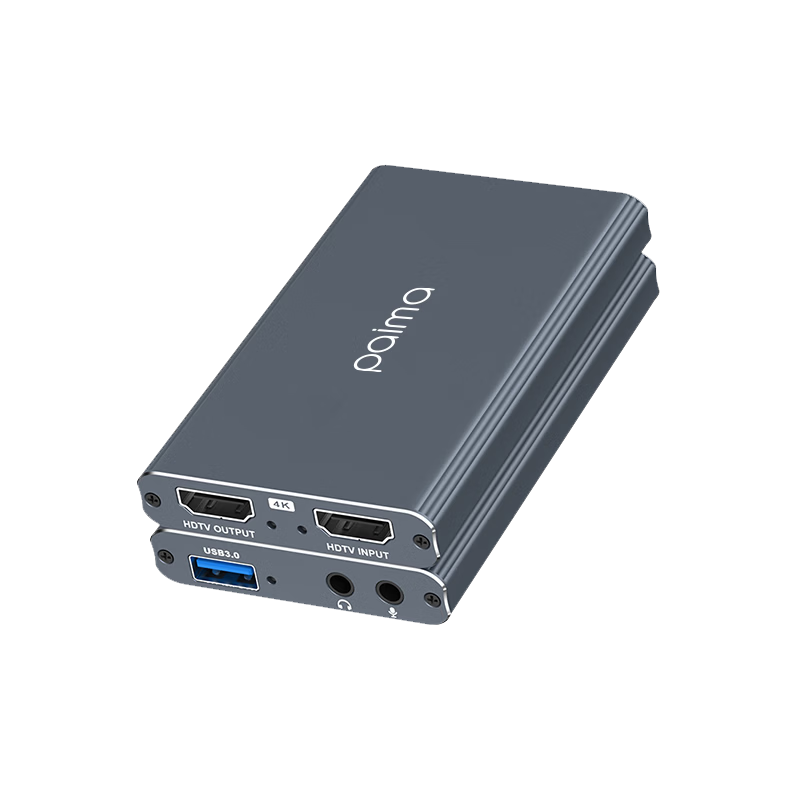 Paima HDMI Video Capture Card 4K HD Loop Out for Nikon Sony Canon Cameras Live Streaming Switch2 PS5 Mobile iPad Tablet USB PC Game Recorder