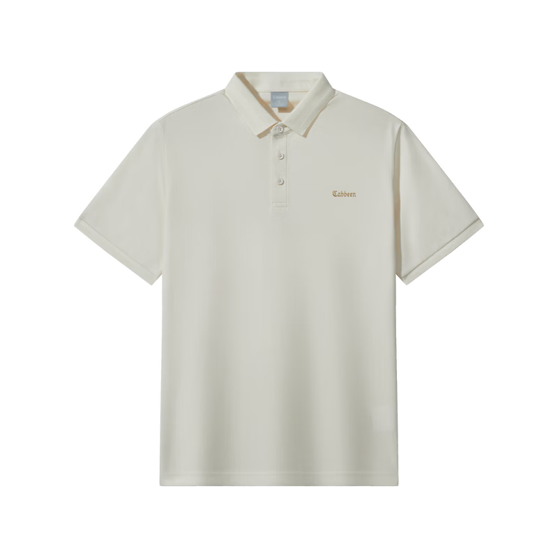 CABBEEN Pik Da Zhu Di Men's Polo Shirt Honeycomb Texture Crisp Shape 2026 Summer Short Sleeve Breathable Polo Shirt