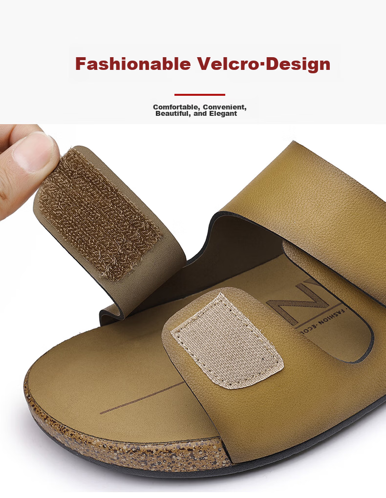 Aokang Summer Men's Casual Beach Sandals Khaki Size 44 16