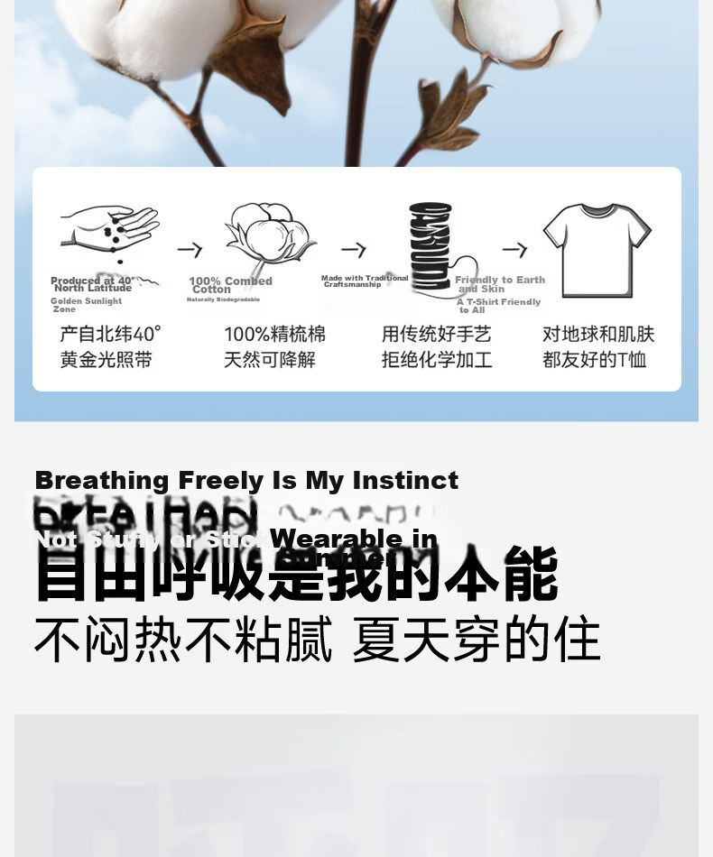 MINISO Pure Cotton Short Sleeve T-Shirt and Shorts Two-Piece Set for Men Summer Solid Color Loose Fit Half Sleeve and Five-Point Pants Full Outfit Z 6