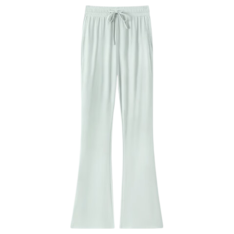 MJ STYLE Women's Ice Cool Flared Wide-Leg Pants 2026 Summer Thin UV Protection High Waist Slimming Yoga Sports Trousers