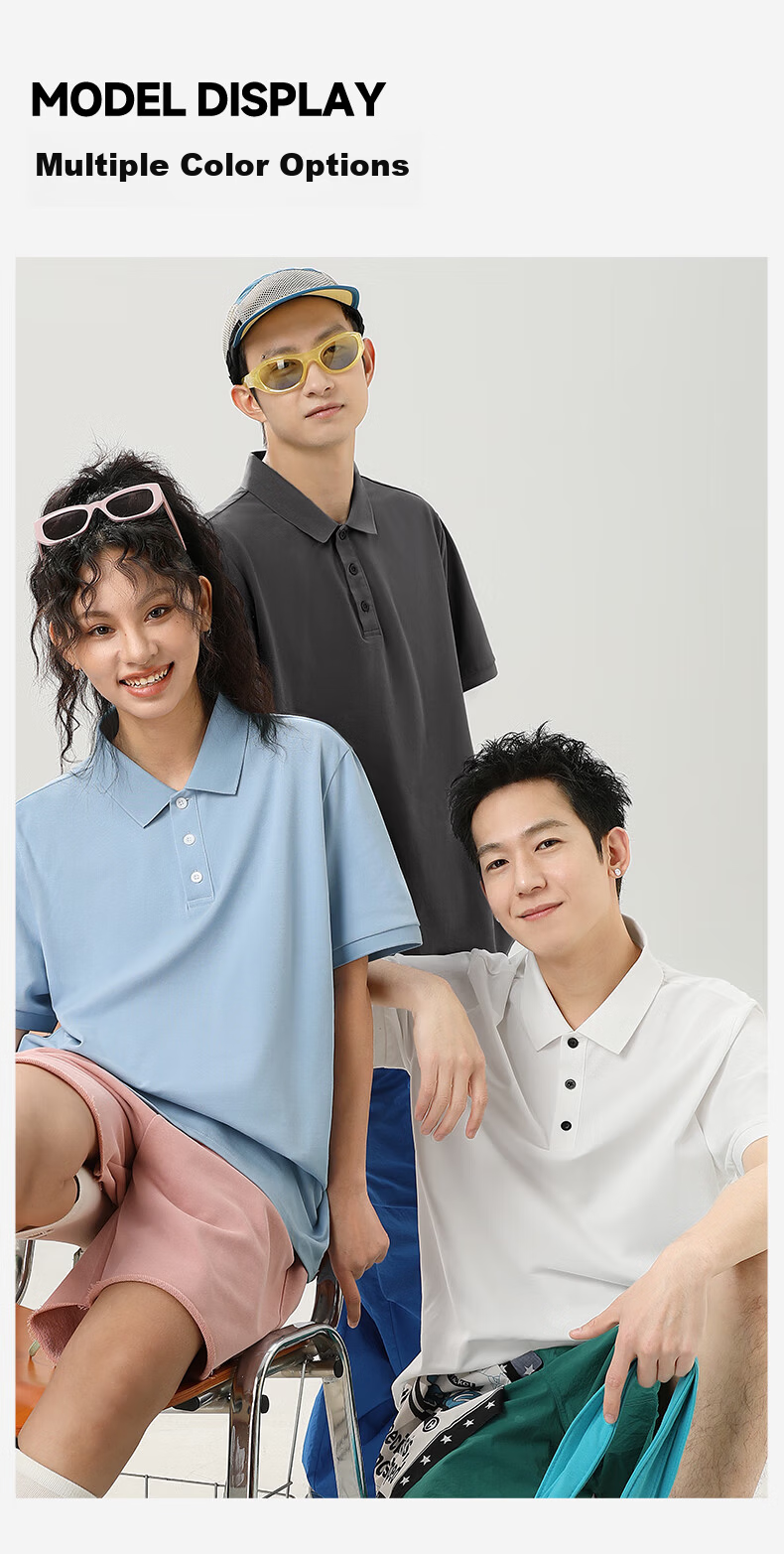 GENIOLAMODE Semir Group Men's Polo Shirt Short Sleeve Summer New Casual Quick-Dry Breathable Light Business Collar T-Shirt 14
