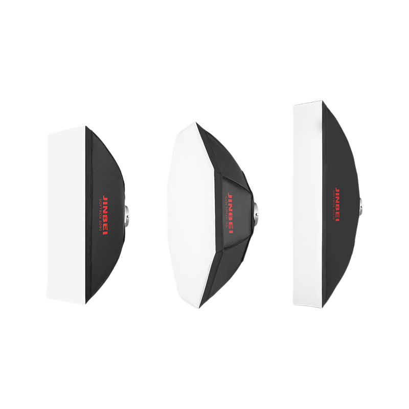 JINBEI BM-95CM Octagonal Grid Softbox Professional Photography LED Live Video Fill Light Softbox Bowens Mount Universal Studio Flash Light Softbox