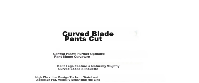 Yixiang Liying Curved Blade Casual Pants 2026 Summer New High Waist Slim Banana Pants Long Pants Navy Blue 165/66A/L 7