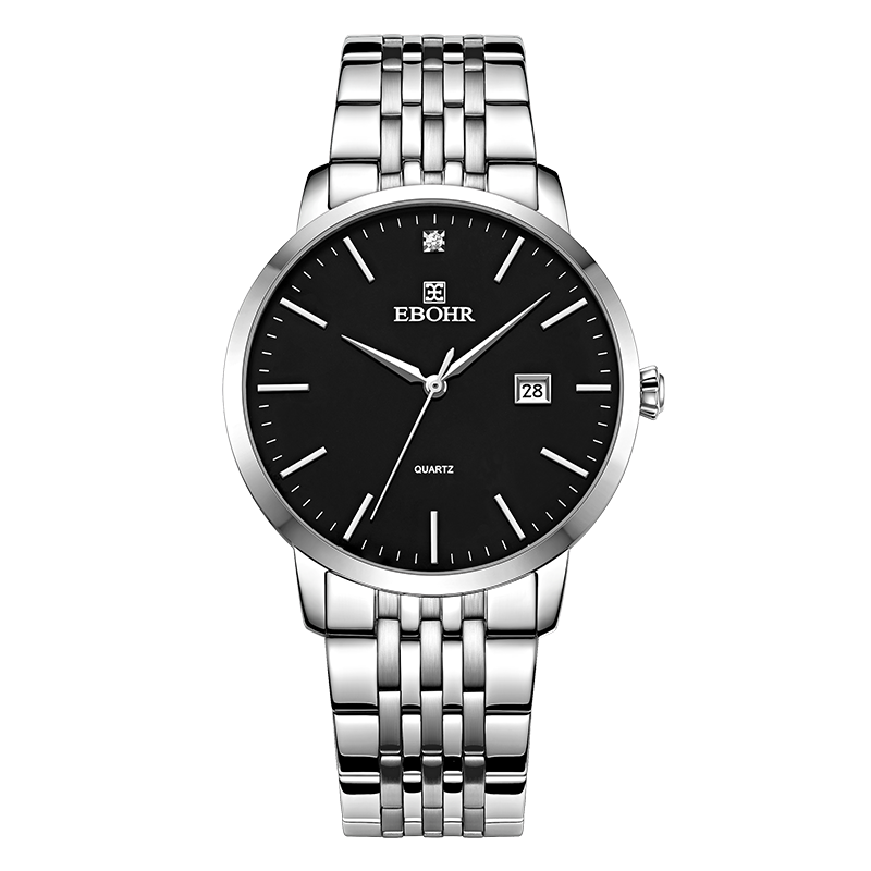 EBOHR Men's Watch, Master Series Simple Steel Strap Quartz Men's Watch, Birthday Mid-Autumn Festival Gift 50290413
