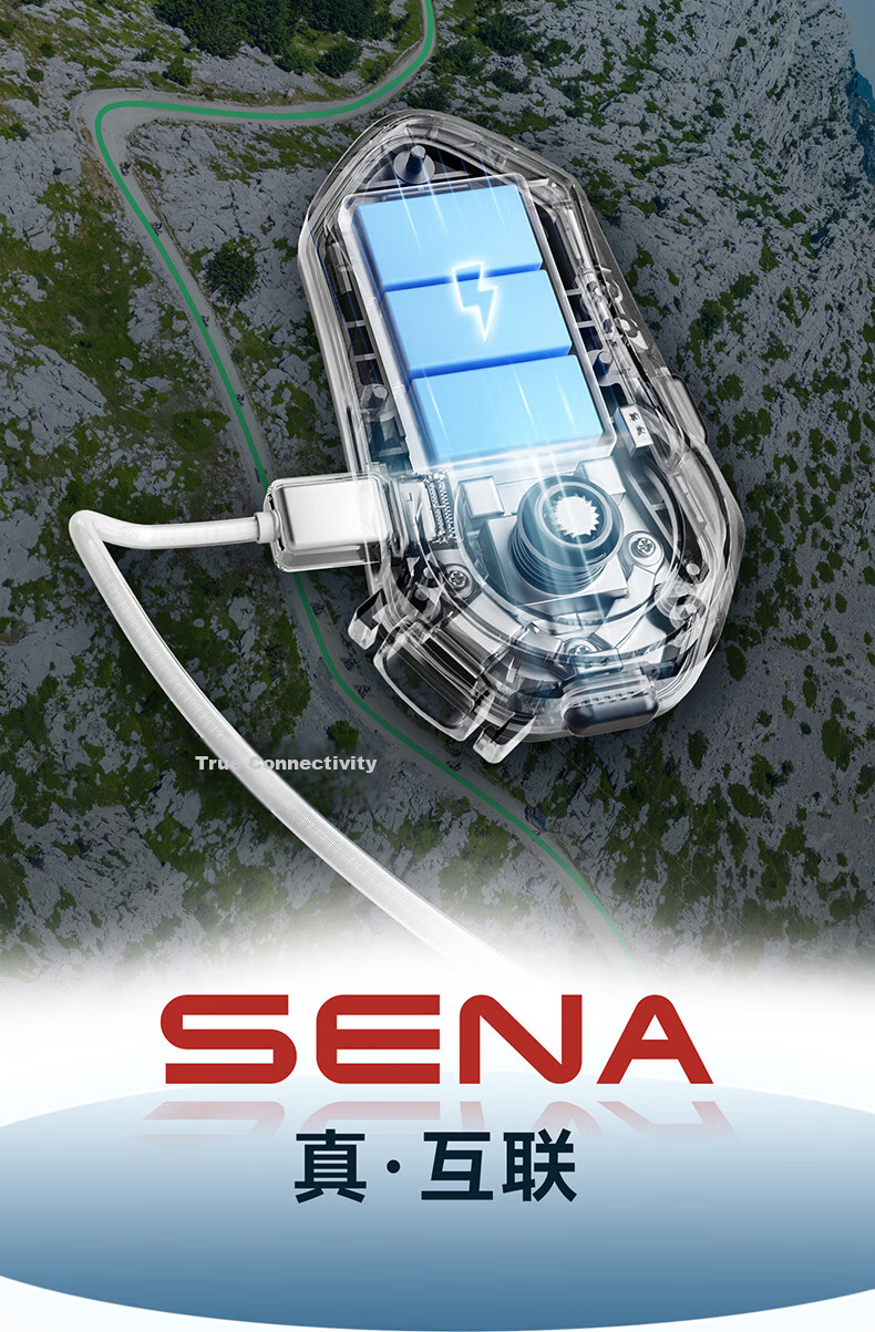 SENA C30 Motorcycle Helmet Bluetooth Headset Built-in HD Unit for Riding 30