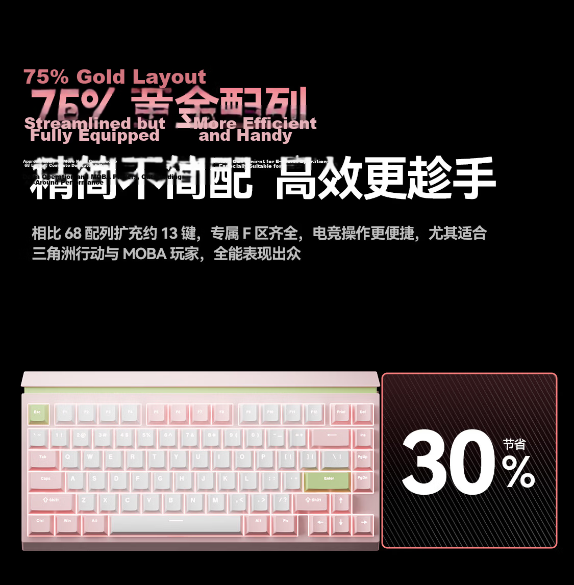 AUSDOM U75 Custom Mechanical Keyboard Wired/Wireless/Bluetooth Tri-Mode Hot-Swappable 75-Key Gasket Structure RGB Gray HIFI Golden Taurus Switches for Gaming and Office 15