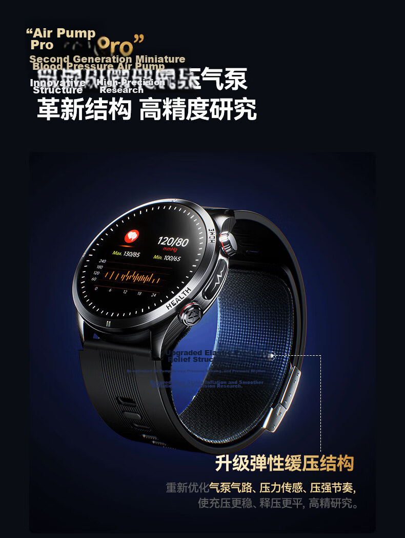Dido Smartwatch for Blood Pressure and Blood Sugar Monitoring, Heart Rate, Blood Oxygen, Sleep Tracking, Health Risk Analysis for Men, Women, and Elderly 4