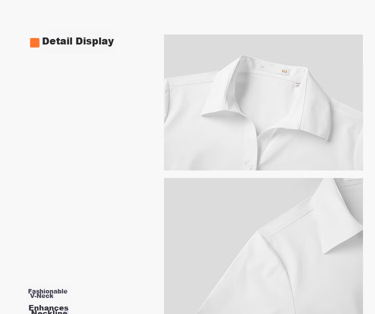 HLA Hailan Home Women's Short Sleeve Shirt Summer Cool Professional Commuting Formal Blouse 4
