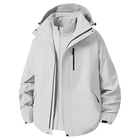 JEEP SPIRIT Three-In Jacket for Men And Women, Autumn/winter Windproof Waterproof Outdoor Sports Coat, Yellow, Size S