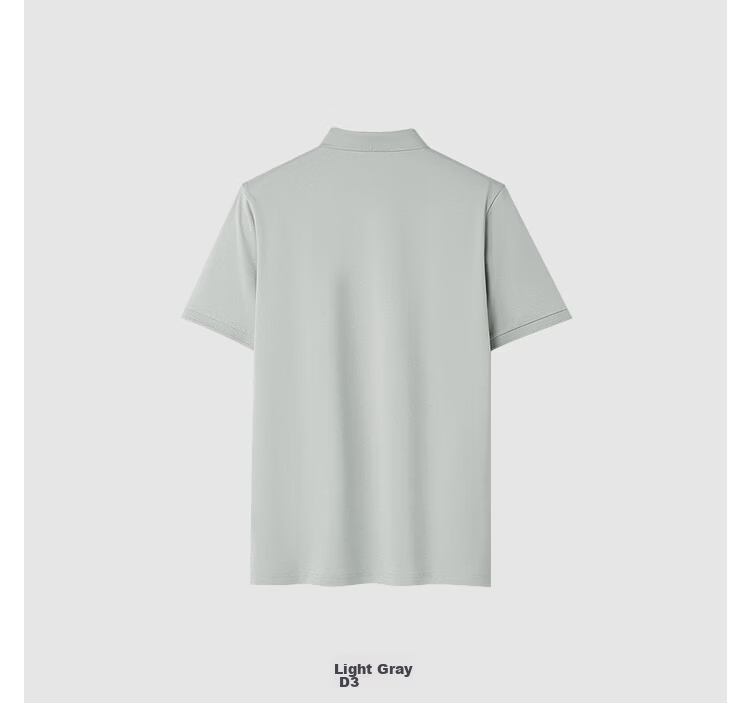 HLA Heilan Home Men's Short Sleeve Polo Shirt 26 Light Business Fashion Series Cool and Breathable Summer Short Sleeve 14