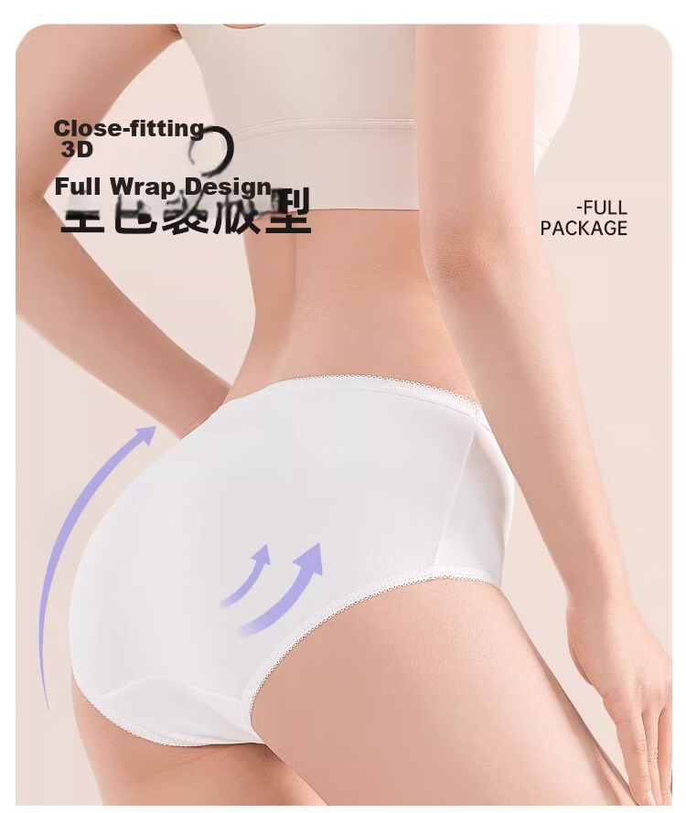 Langsha Women's Disposable Cotton Maternity Postpartum Plus Size Individually Packaged Sterilized Travel Triangle Day-Use Underwear 9