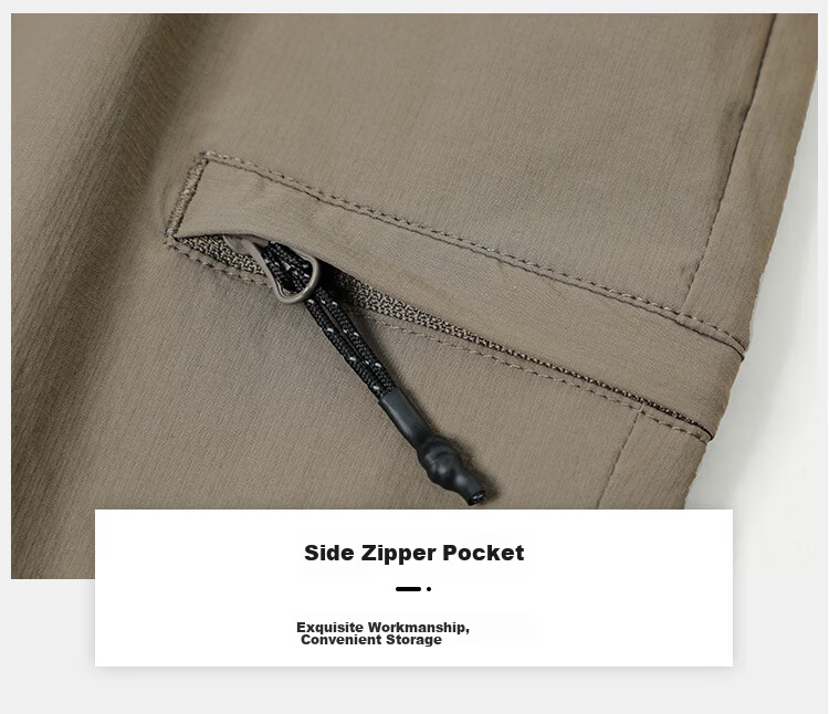 Pioneer Camp Quick-Dry Men's Summer Outdoor Water-Repellent Loose Fit Stretch Sports Casual Cargo Shorts 32