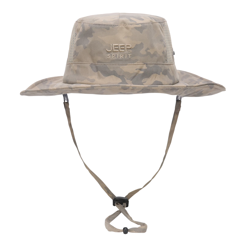 JEEP Men's Lightweight Breathable Summer Sun Hat Unisex Casual Outdoor Sports Cycling Sun Protection Bucket Hat