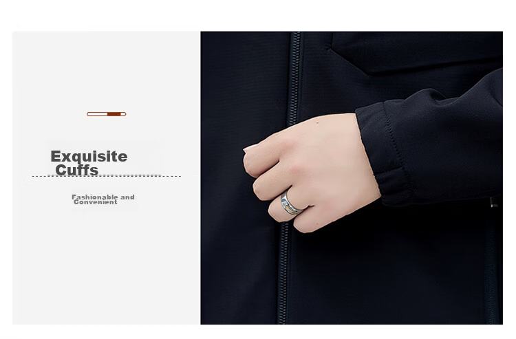 JEEP SPIRIT Men's Softshell Jacket Autumn Winter Men's Workwear Casual Trendy Loose Outerwear 8