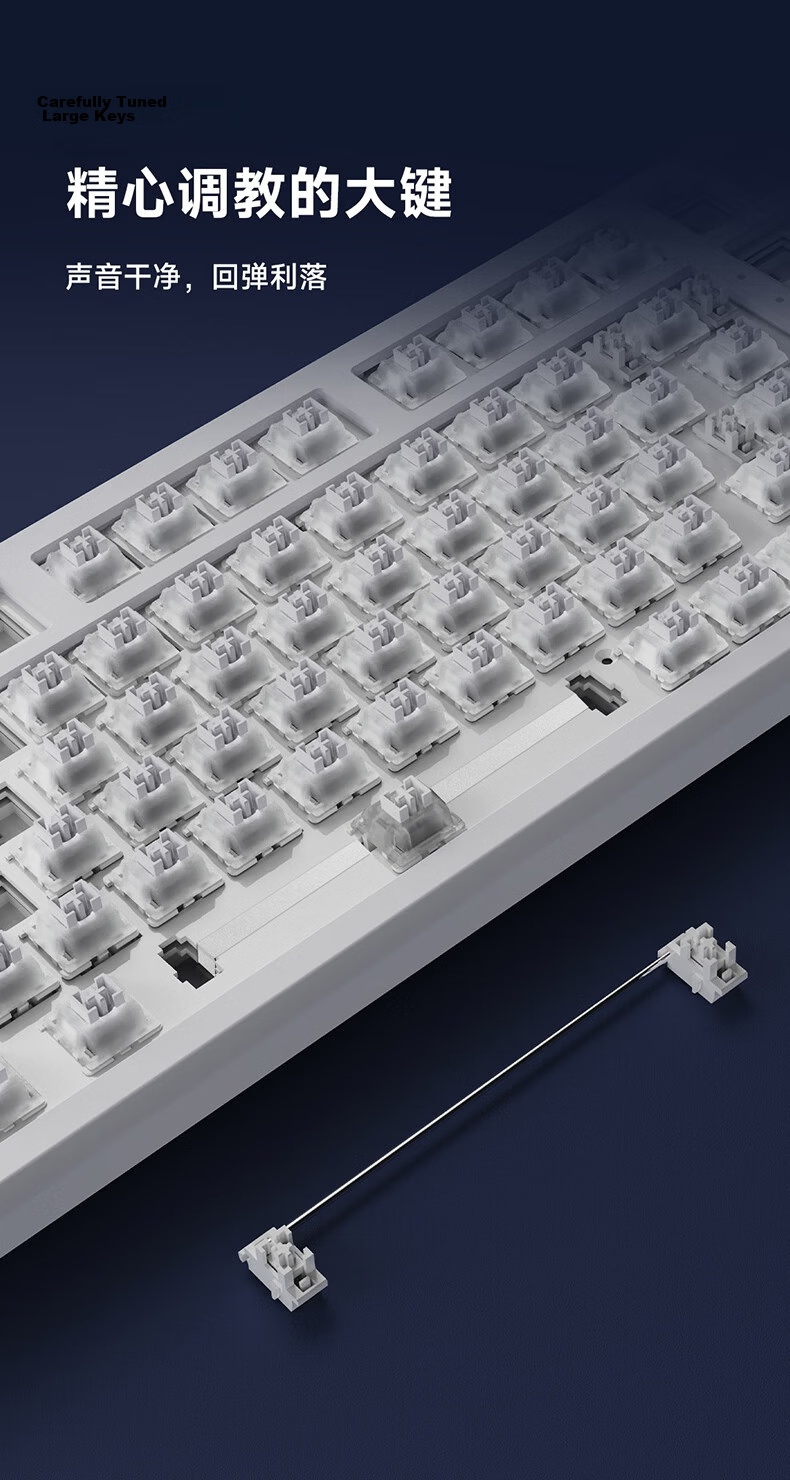 Ikbc K87 Customizable Keyboard, 87 Keys, E-Sports Gaming Keyboard, Office Typing Comfortable, Tri-Mode Mechanical Keyboard, Gaming Keyboard, New Year Gift, Guangmu King Switch 45g 9