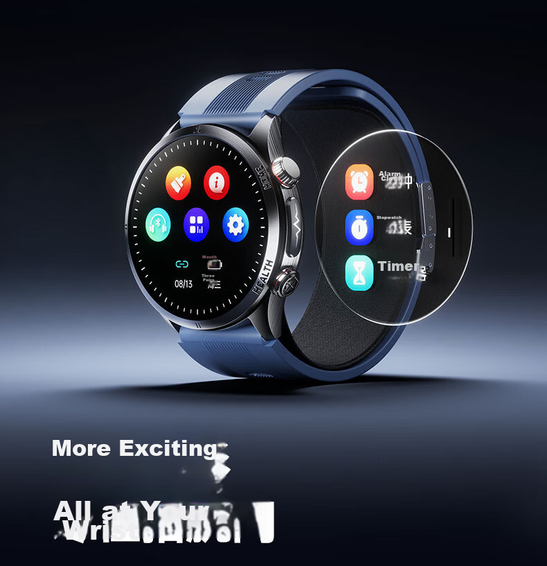 Dido Smartwatch for Blood Pressure and Blood Sugar Monitoring, Heart Rate, Blood Oxygen, Sleep Tracking, Health Risk Analysis for Men, Women, and Elderly 17