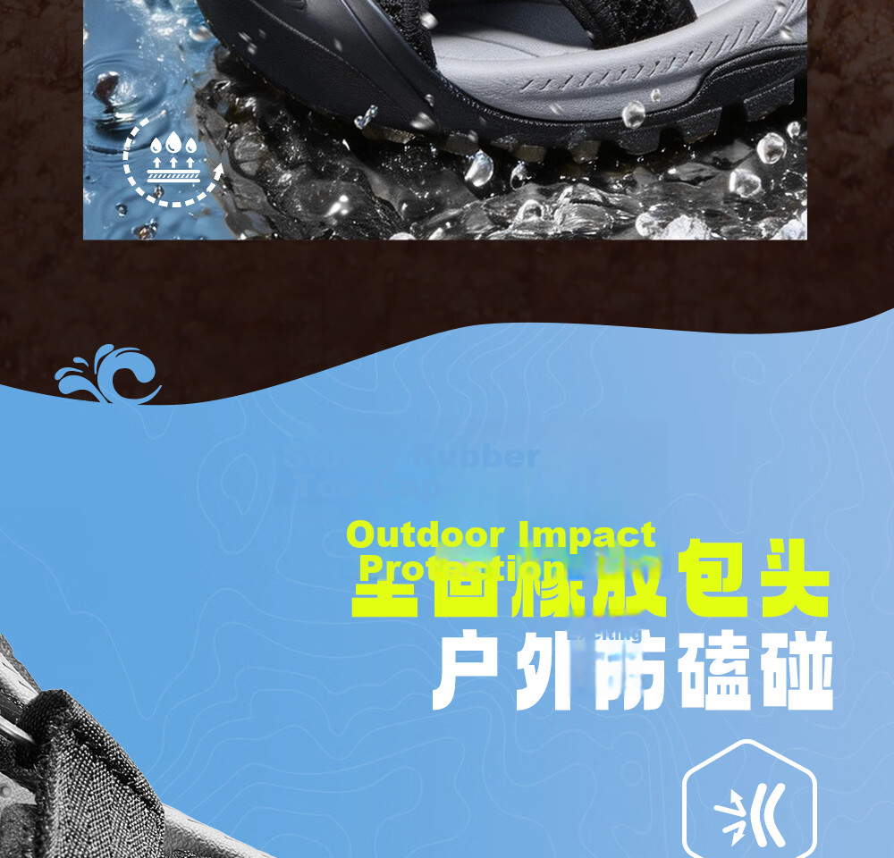 CAMEL Summer Open-Toe Breathable Outdoor Sports Casual Beach Hiking Sandals G16M307030 Gray Size 41 8