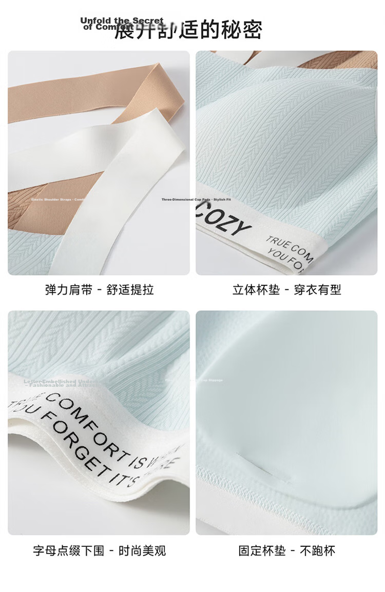 GUJIN Girls' Sports Bra Junior Student Children's Anti-Shock Vest Developmental Seamless Underwear Pink Foundation Liquid 19
