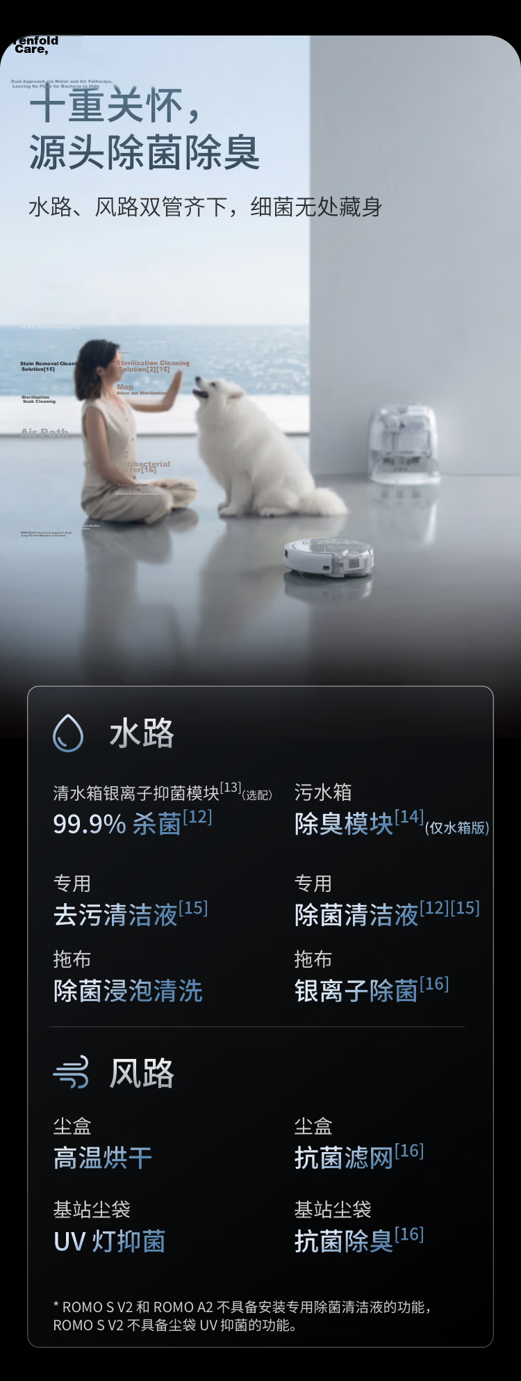 DJI ROMO 2 Series AI Sweeping and Mopping Robot ROMO A2 Ultra-Thin Water Supply and Drainage Version 26