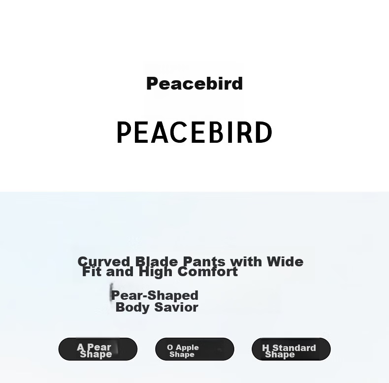 Peacebird Women's High-Waist Wide-Leg Spring Loose Slimming Banana Curved Denim Jeans Off-White M 2