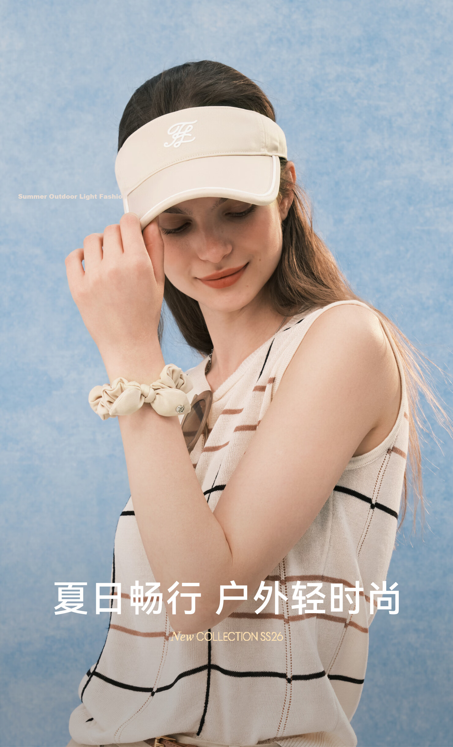 ELLE Women's Sun Protection Open-Top Cap Summer Outdoor Sports Running Tennis Badminton UV Protection Visor with Hair Tie 2