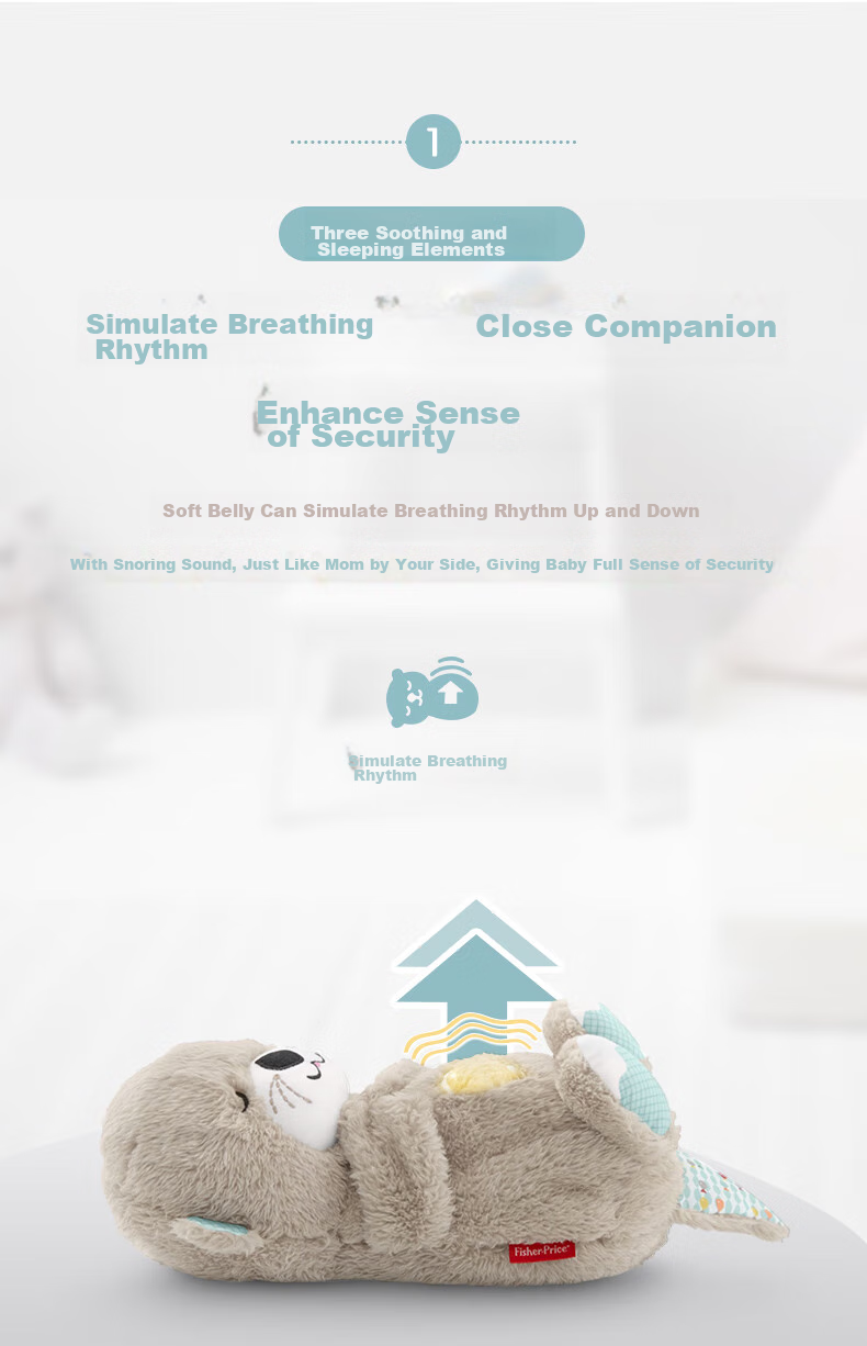 Fisher-Price Baby Toy, Comforting Doll, Sleep Aid, Birthday Gift - Musical Soothing Sleepy Otter GHL41 2
