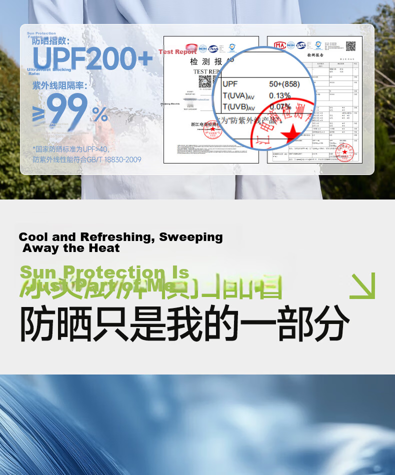 MINISO Men's High-Protection Sunscreen Jacket Ice Silk Cooling Outdoor Cycling Fishing Lightweight Hooded Sun Protection Skin Jacket Z Gray 3XL 10