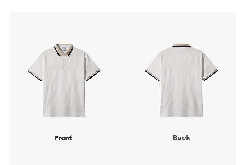 CABBEEN Textured Knit Striped Polo Shirt Men Color-Block Cuffs and Collar Design 2026 Summer Breathable Polo Shirt 17