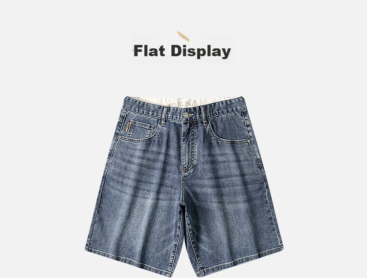 HLA Hailan Home Men's Denim Shorts 26 Mountain Series Five-Pocket Cool Summer Pants 16