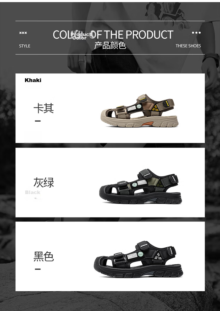 Warrior Men's Summer Sandals Driving Work Outdoor Casual Sports Water Hiking Beach Shoes Khaki/Brown Size 44 4
