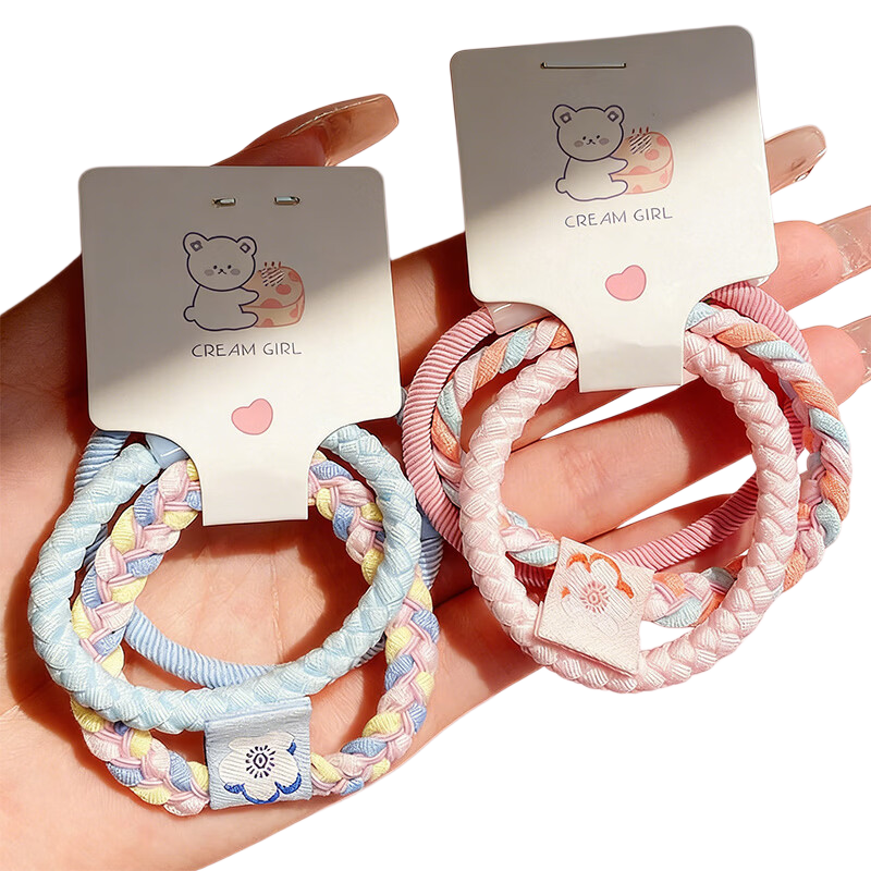Princess Password Kids Hair Tie High Elasticity No Hair Damage Girls Hair Band Student Seamless Hair Rope Elastic Band