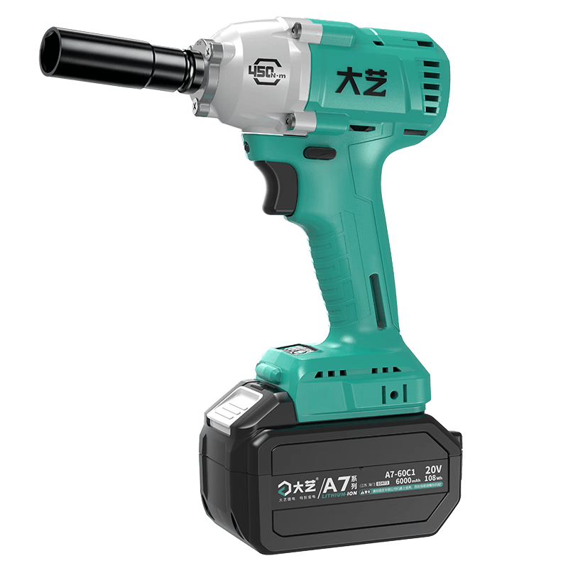 Dayi Electric Wrench 6822G-2, High Torque Electric Wrench, A7 Pneumatic Impact Wrench, Rechargeable Impact Wrench for Auto Repair, Sold by JD