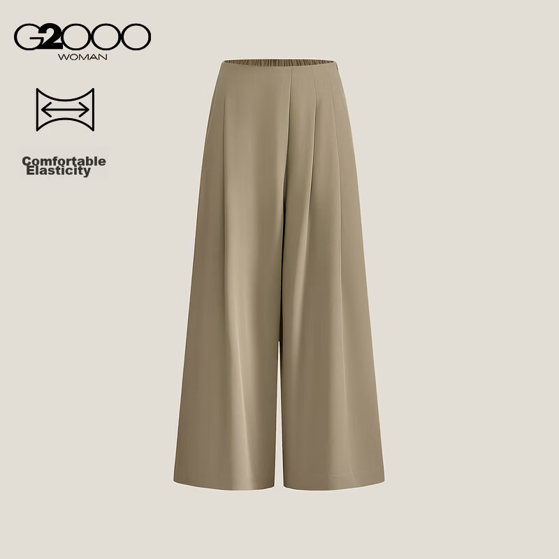 G2000 Women's Wide-Leg Pants Comfortable Stretch Casual Trousers Spring Summer 2026 Mall Same Style