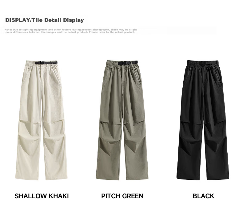 TonLion Cooling Sun Protection Workwear Pants Women Wide Leg Slim Paratrooper Pants Summer New Trend Outdoor Sports Straight Leg Trousers 14