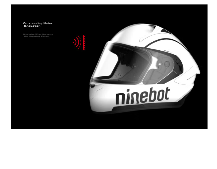Ninebot New National Standard 3C Certified Electric Bicycle Motorcycle Helmet Unisex Electric Scooter Safety Helmet Lightweight Comfortable Full Face Snow White XL 8