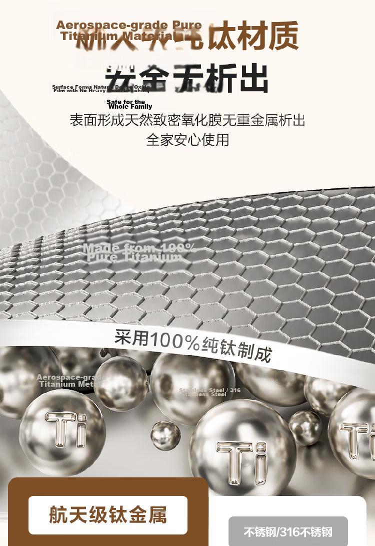 One's Member Pure Titanium Portable Coffee Mug Titanium Insulated Travel Cup Natural Titanium Color 5