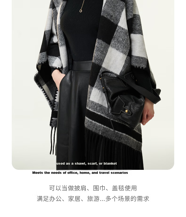ELLE Women's Warm Shawl Office Essential Summer Air Conditioning Room Nap Travel Gift for Girlfriend 25
