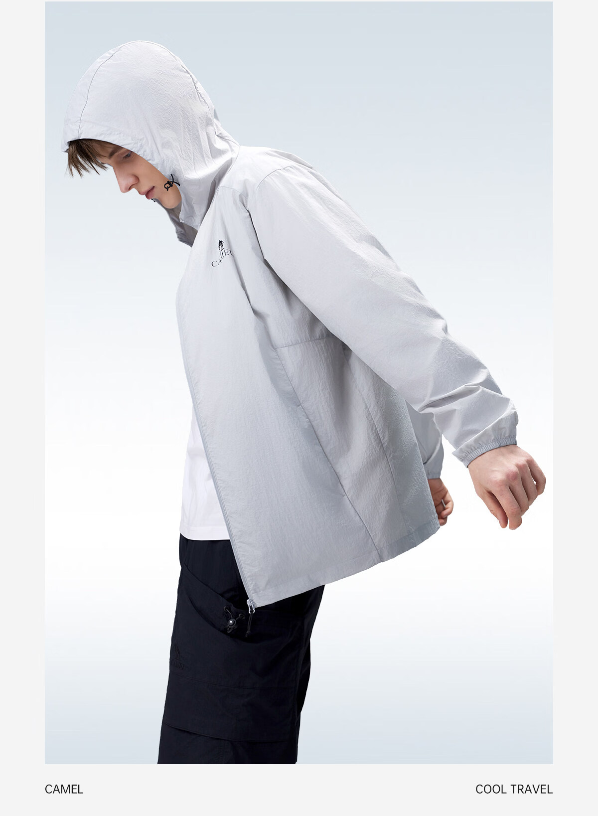 CAMEL Outdoor Original Yarn Sun Protection Jacket 2026 Spring Summer New Men's UPF1000 Cooling Water-Repellent Sports Jacket 28