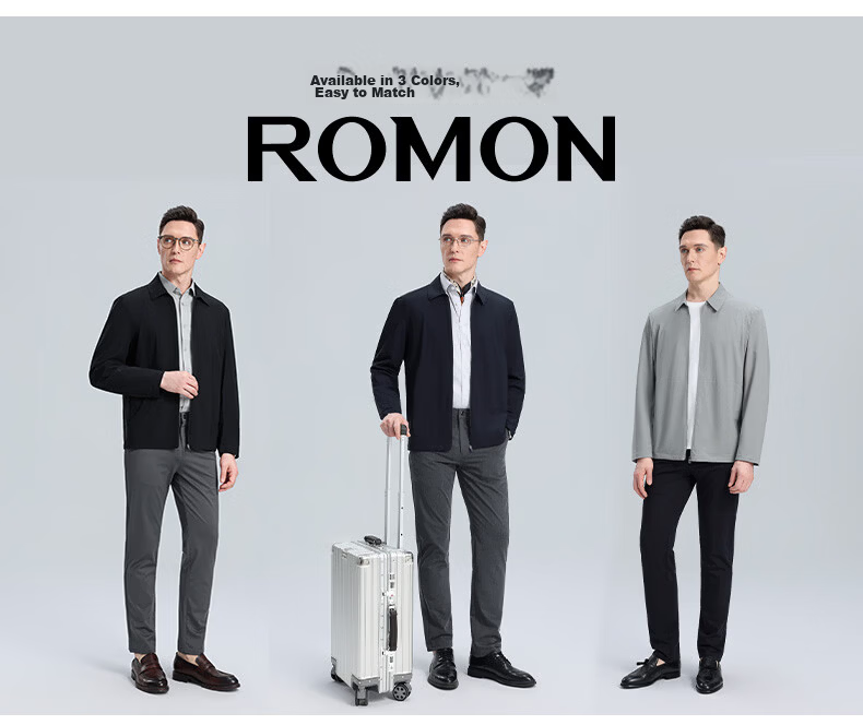 ROMON Men's Sun Protection Cooling Jacket, Summer Business Casual Polo Collar, Middle-aged and Elderly Dad's Executive Outerwear 12