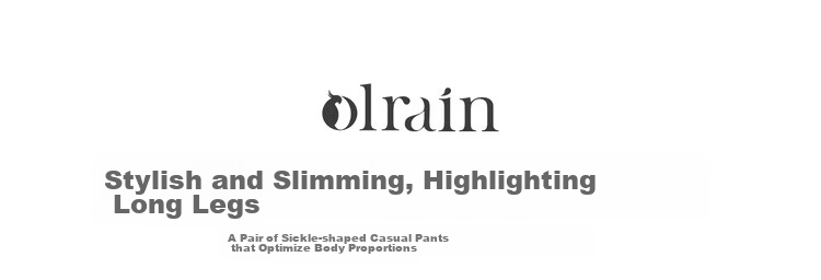 Olrain Versatile Curved Blade Casual Pants Summer Women's Elastic Waist Loose Sweatpants Slim Wide-Leg Pants Gray S 1