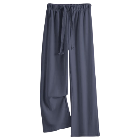 Baleno Women's Autumn Winter Fleece-Lined Banana Pants 2025 New Slim Casual Straight Thickened Warm Wide-Leg Trousers