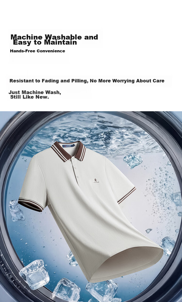 MONTAGUT Men's Short Sleeve Polo Shirt Summer Turn-down Collar 5A Antibacterial Liquid Ammonia Cotton Casual Versatile T-Shirt Silver Frost Gray 4XL /58 6