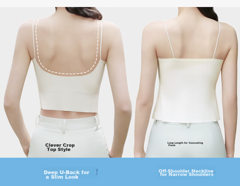 Herbal Original Color Camisole Bra Women's Seamless Invisible Back Support Innerwear Outerwear Tube Top Base Layer 2026 Summer Edition 5