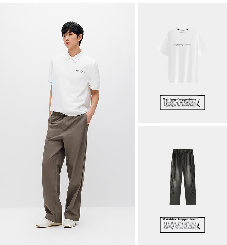 Semir Mall Edition | Men's Summer Short Sleeve T-Shirt Handwritten Style Letter Print Knitwear 2026 Pure Cotton 101326100116 6