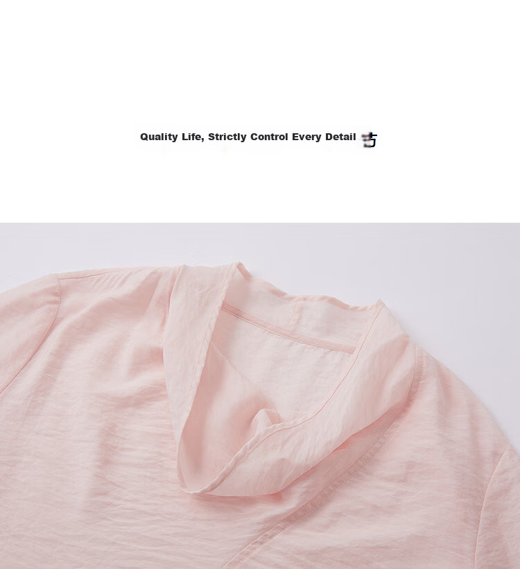 Demana Champs-Élysées Spring French Elegant Loose Fit Small Size Silky Comfortable Women's Blouse 15