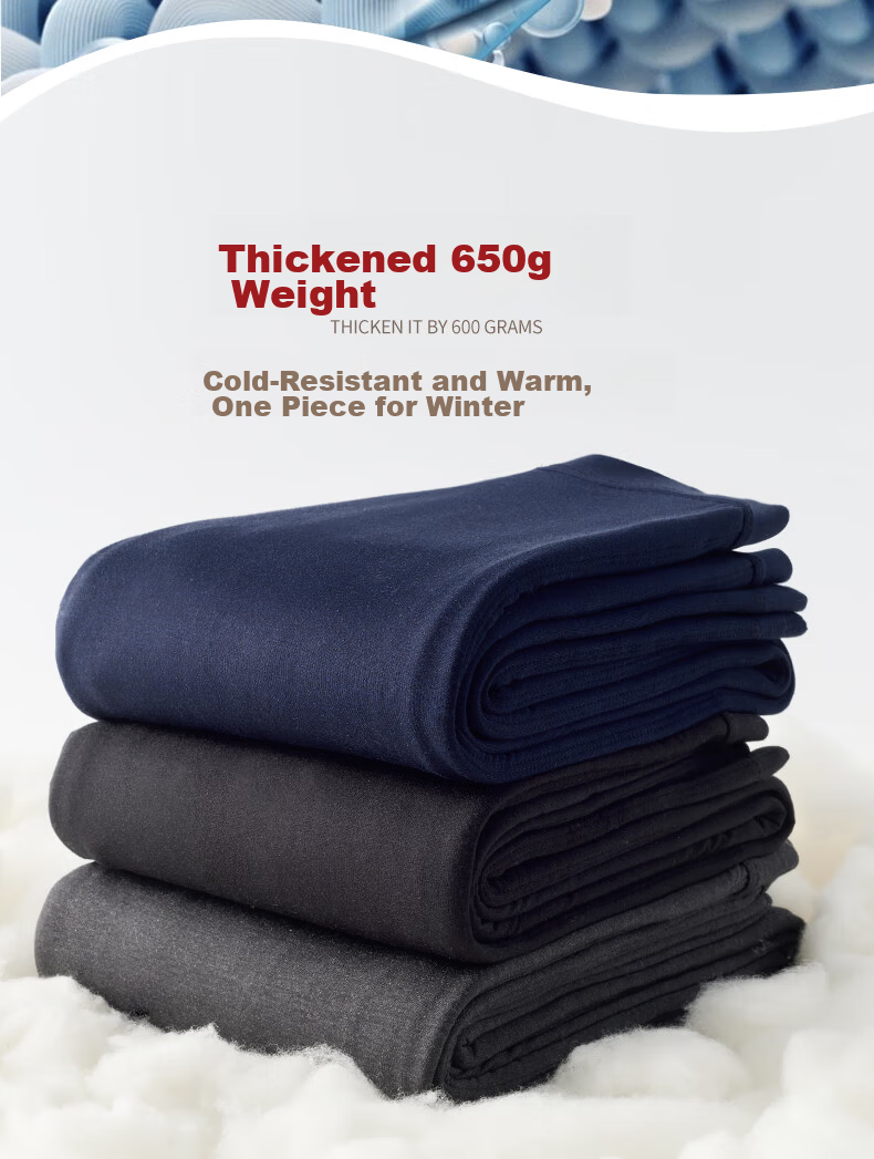Mengyangwang Men's Thermal Pants 100% Mulberry Silk Filled Cotton Pants Thickened Winter Warm Underwear for Middle-aged and Elderly Men in Northeast Cold 7