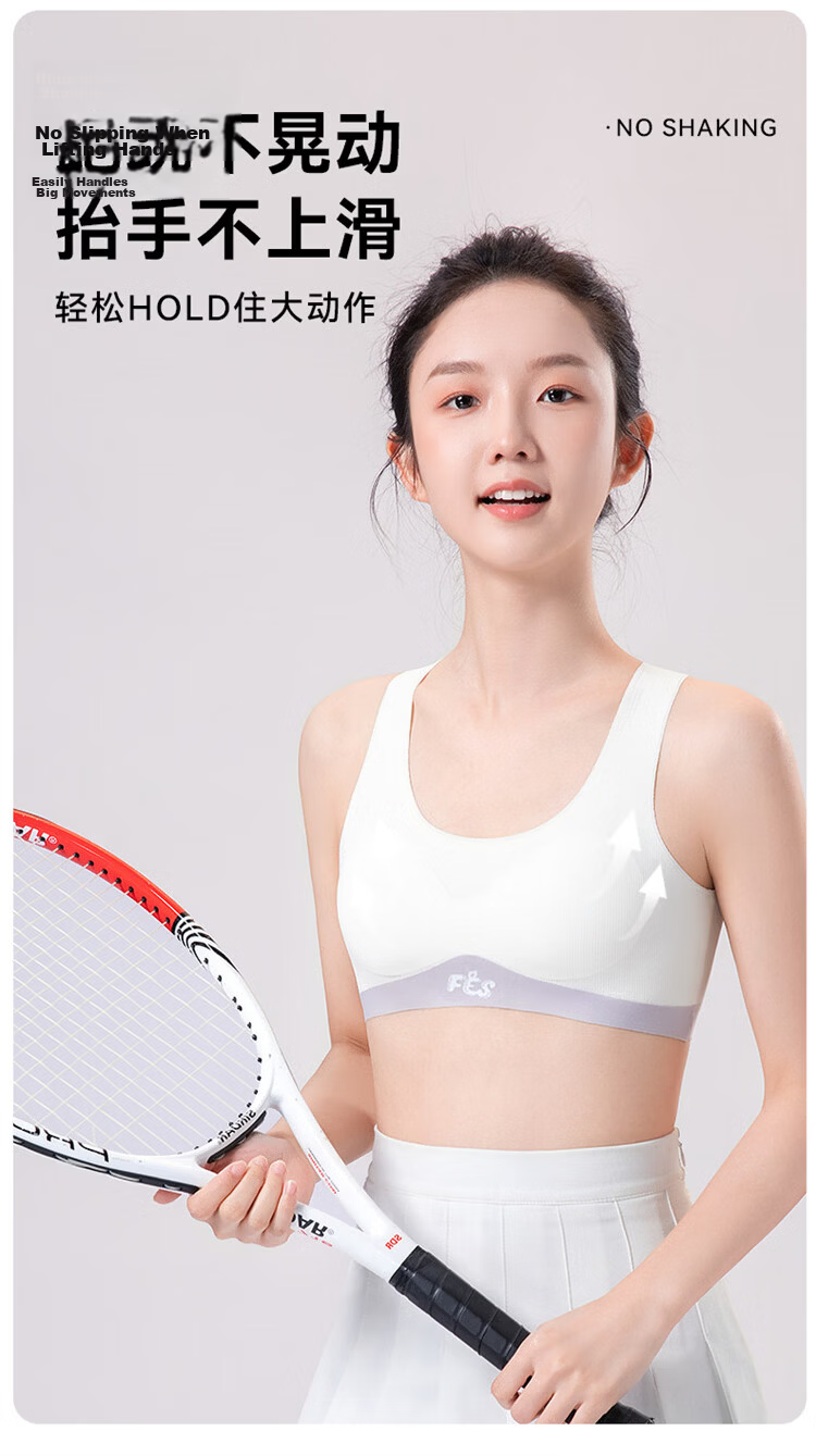 GUJIN Girls' Sports Bra for Ages 12-18, Vest Style, Shockproof, Breathable, Developmental Period, Middle and High School Student Underwear 3
